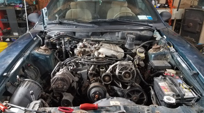 97 Frod Mustang Engine Swap Episode 17 Reinstalling Engine part 1